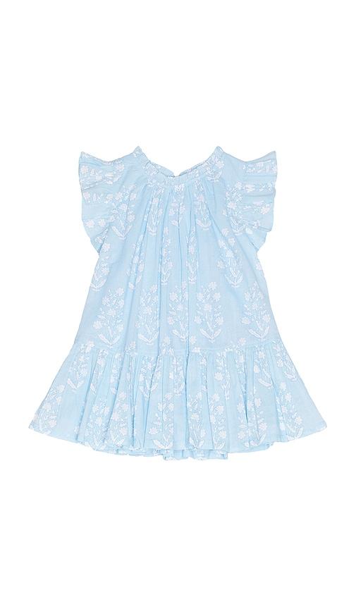 pink chicken girls harper dress in blue.
