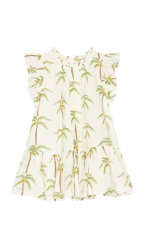 pink chicken girls harper dress in cream.