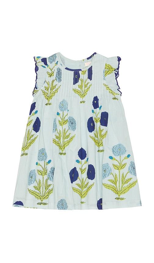 pink chicken girls jaipur dress in baby blue.