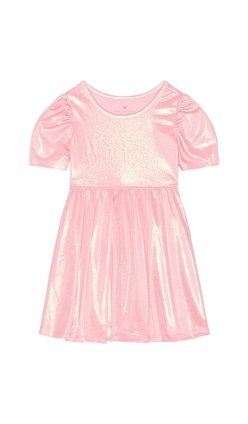 pink chicken girls lame laurie dress in pink.