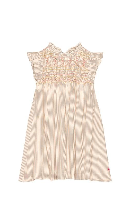 pink chicken girls stevie dress in brown.