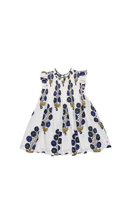 pink chicken girls stevie dress in white.