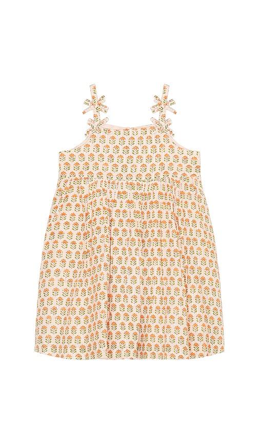 pink chicken girls tia dress in peach.