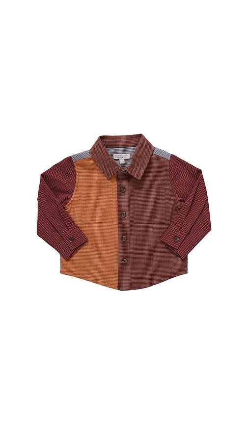 pink chicken jack shirt in brown.