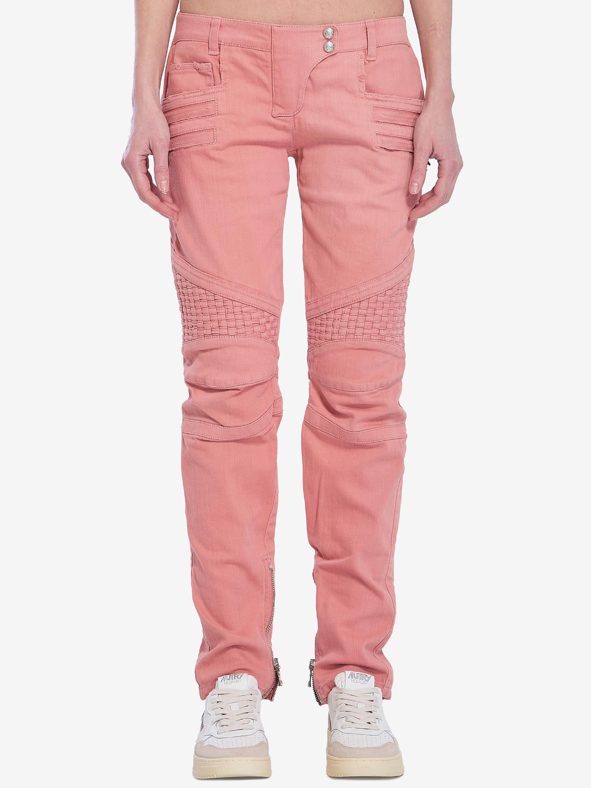 pink jeans