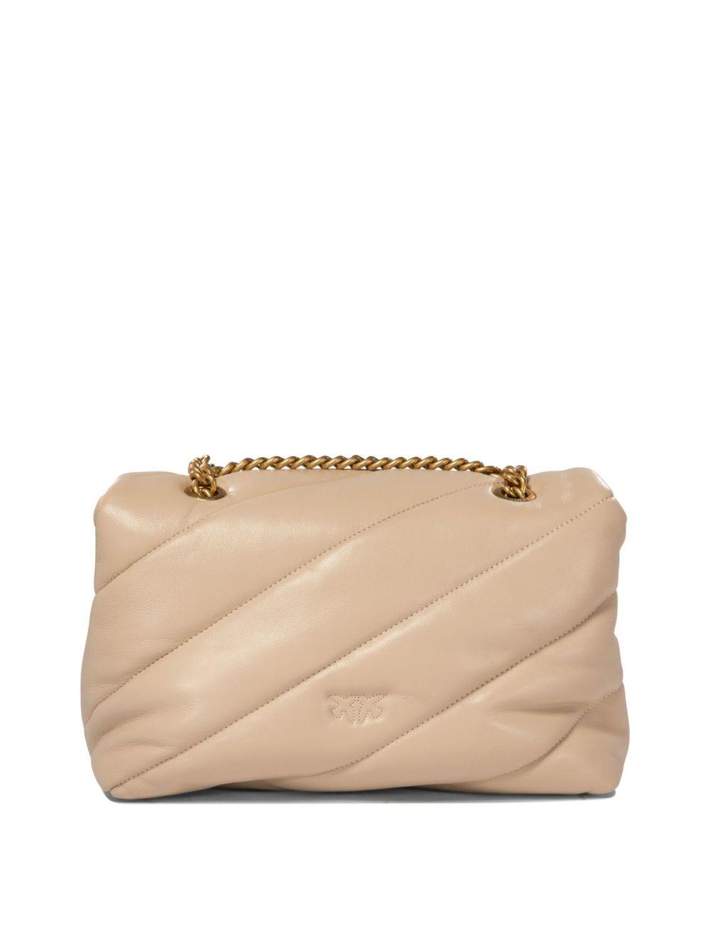 pinko bags beige grigio lea - women
