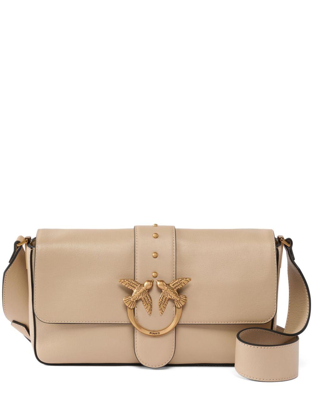 pinko bags beige grigio lea - women