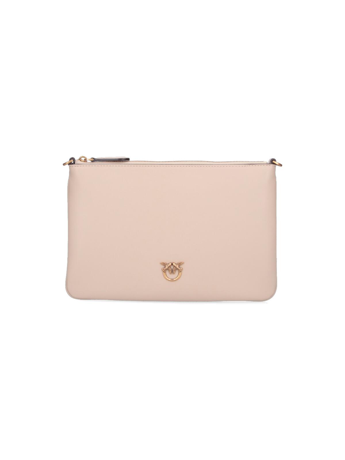 pinko bags beige leather - women