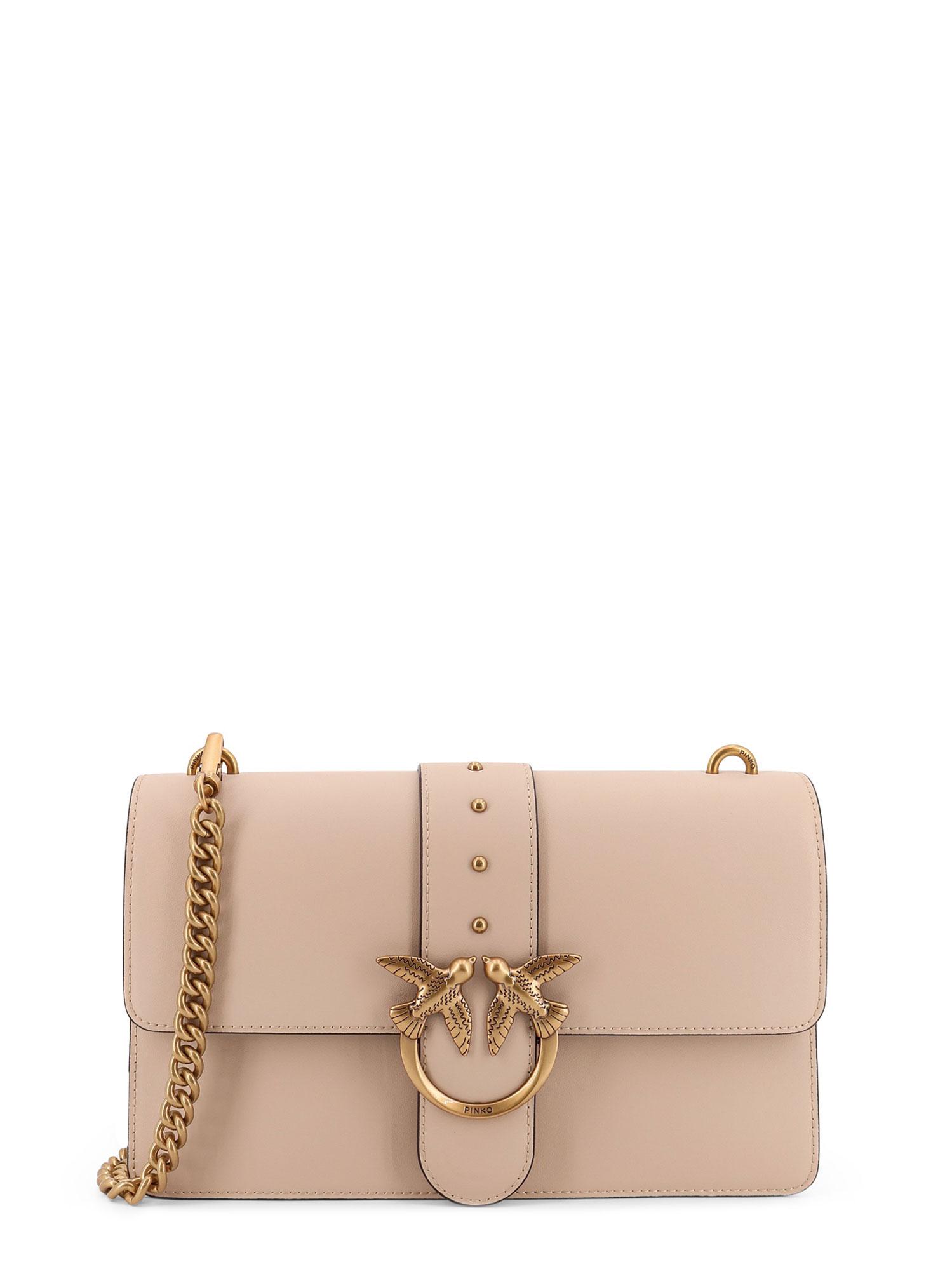 pinko bags beige pelle - women
