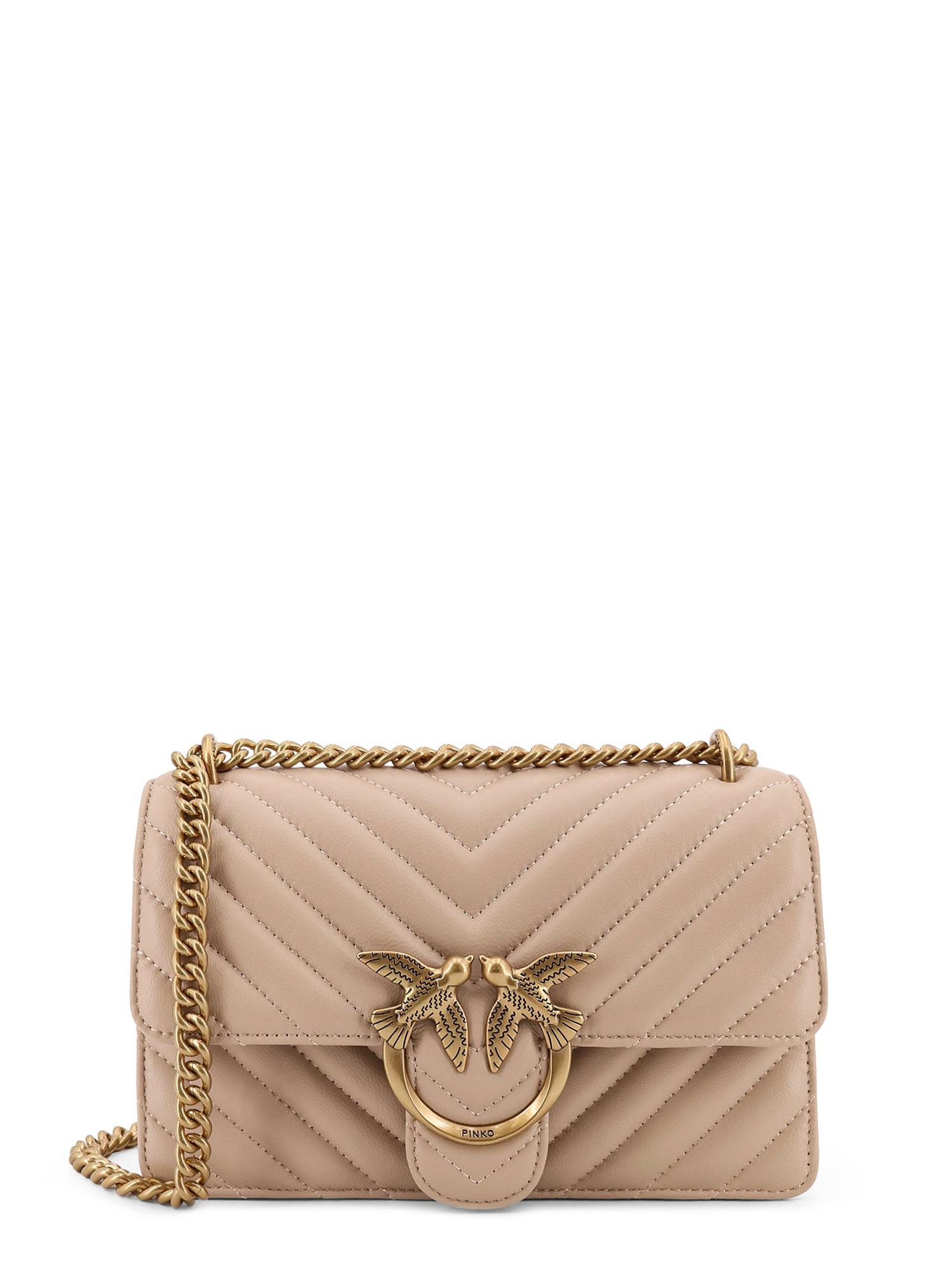 pinko bags beige pelle - women
