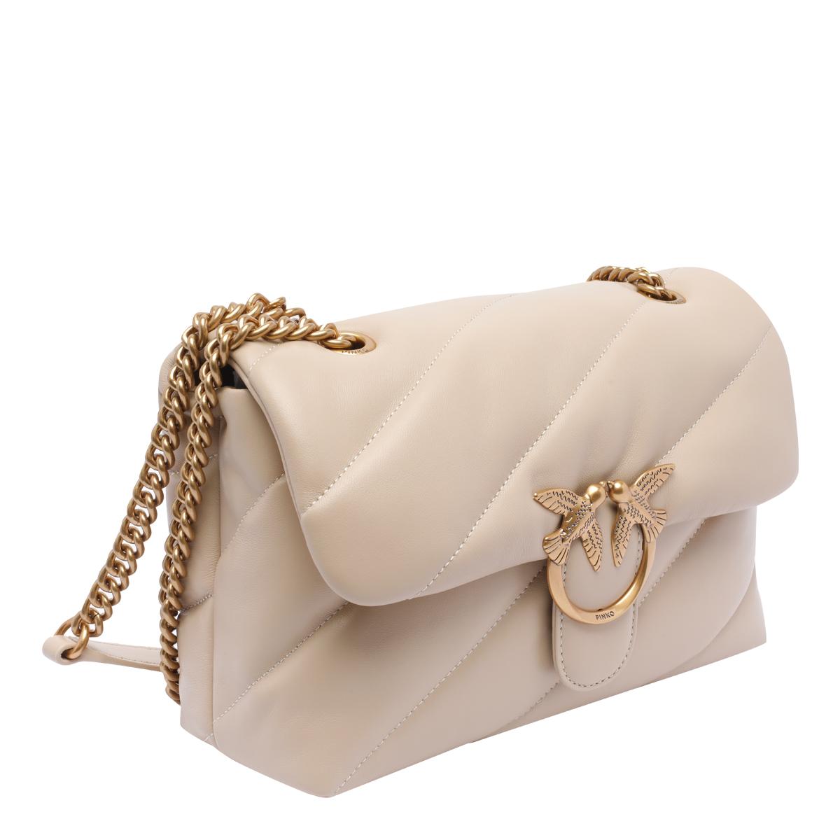 pinko bags beige sheep leather - women