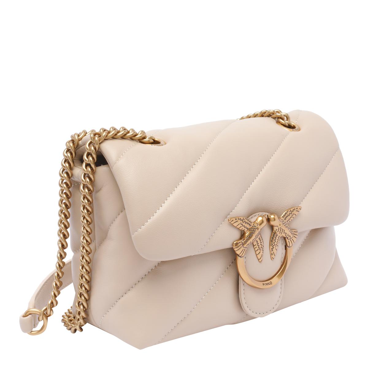 pinko bags beige sheep leather - women