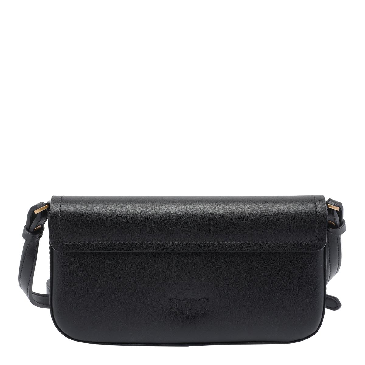 pinko bags black calf leather - women