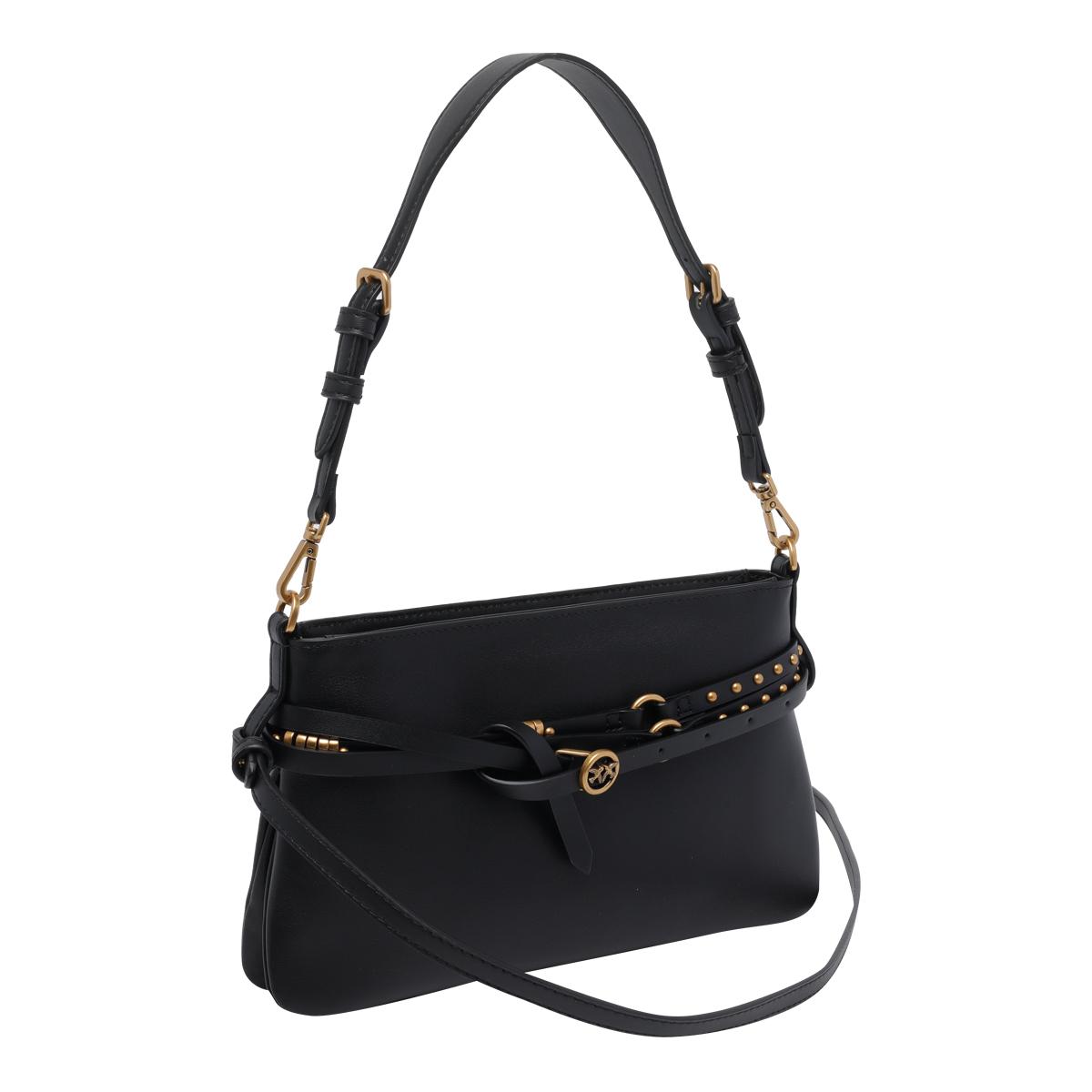 pinko bags black calf leather - women