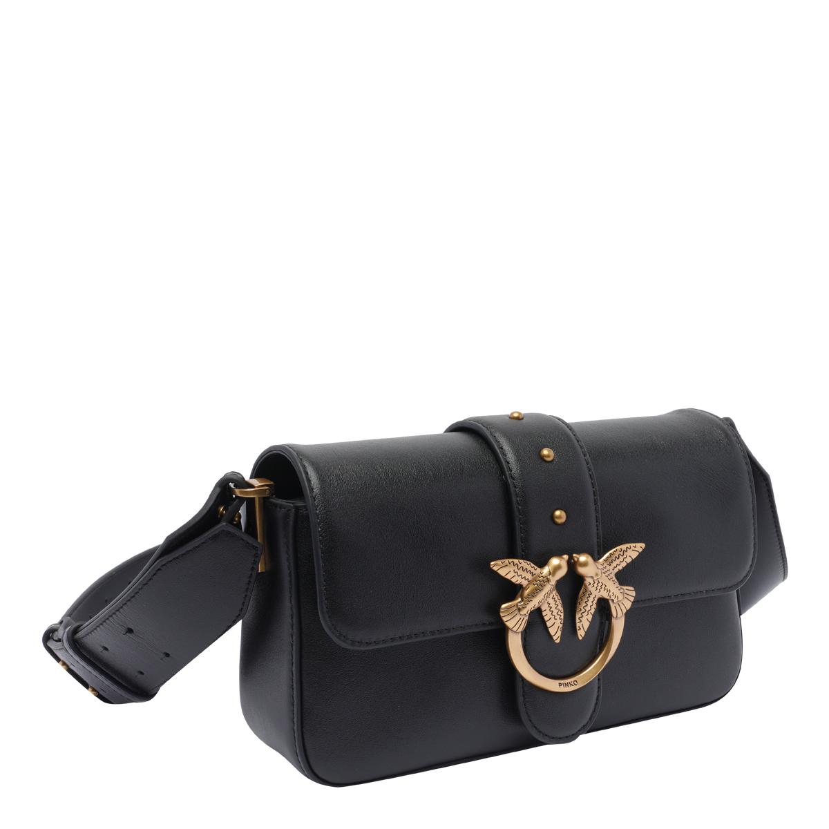 pinko bags black calf leather - women
