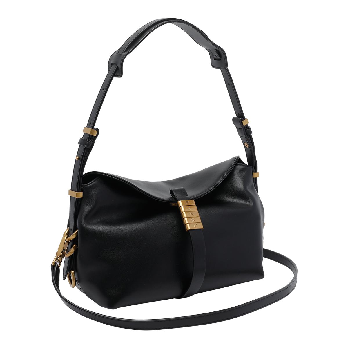 pinko bags black calf leather - women