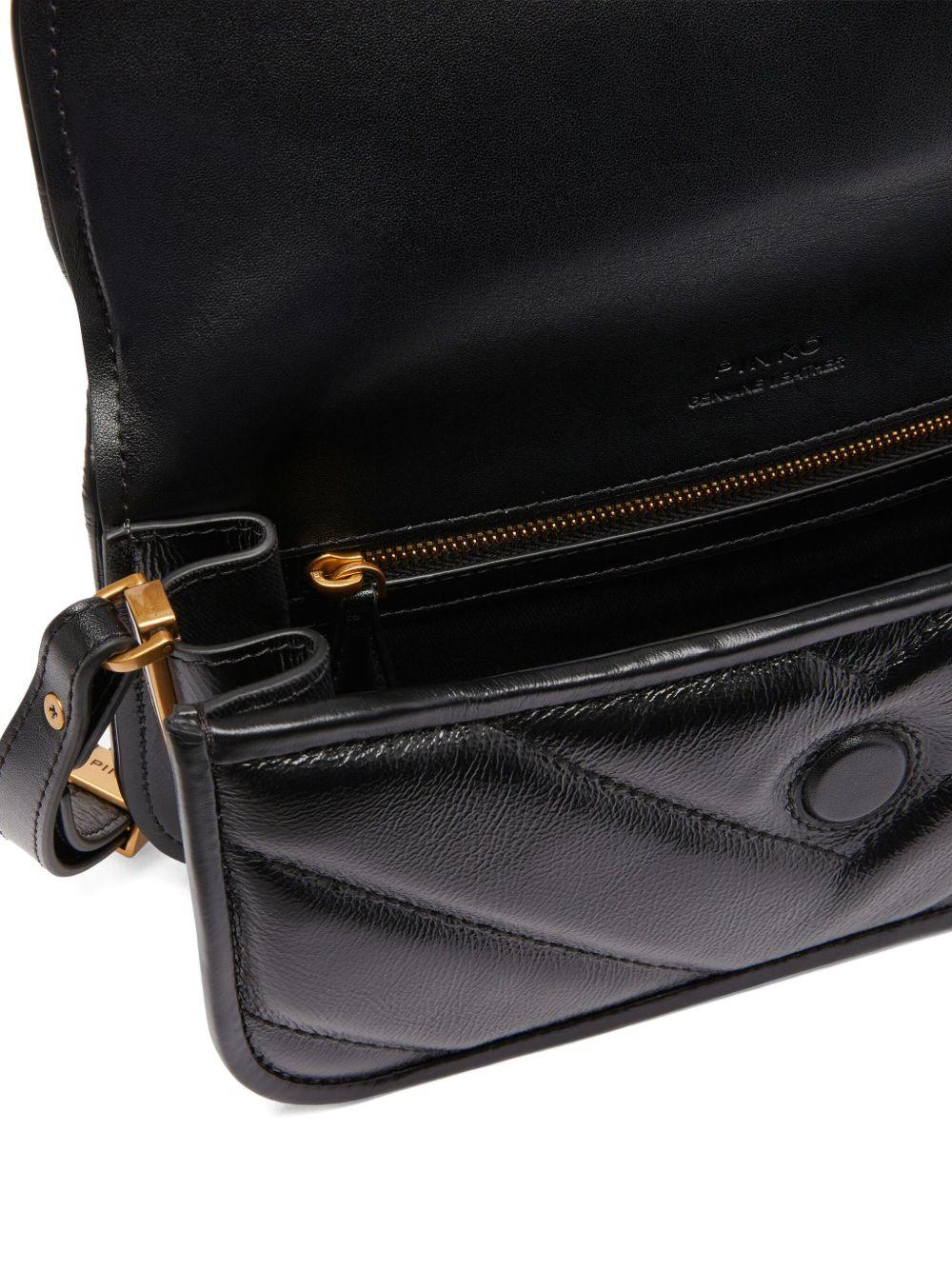 pinko bags black genuine leather - women