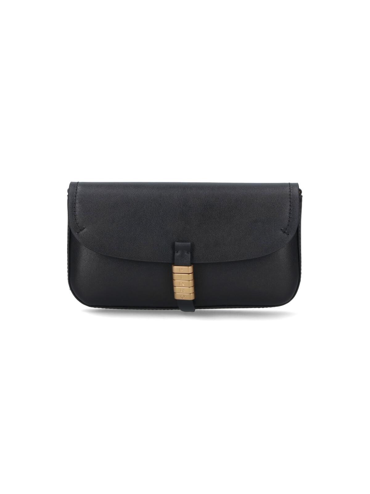 pinko bags black genuine leather - women