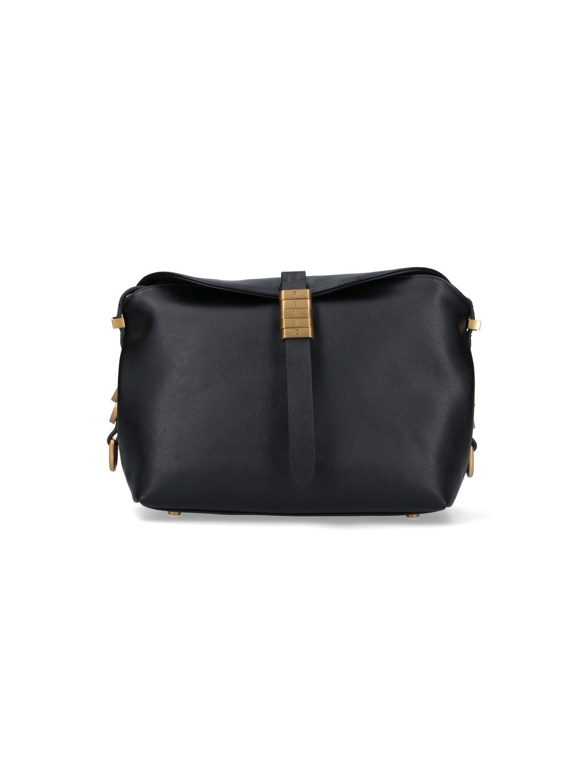 pinko bags black leather - women