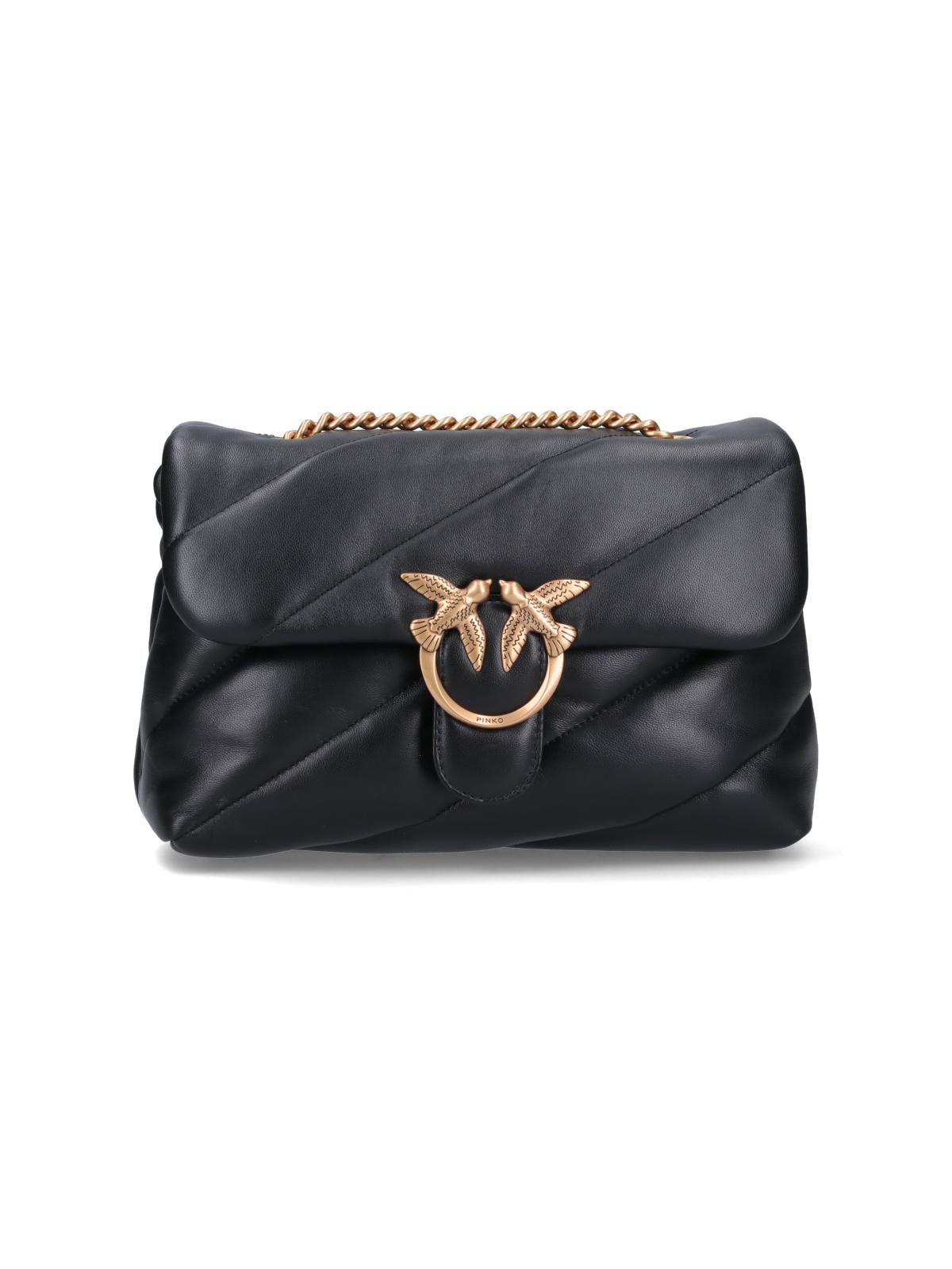 pinko bags black leather - women