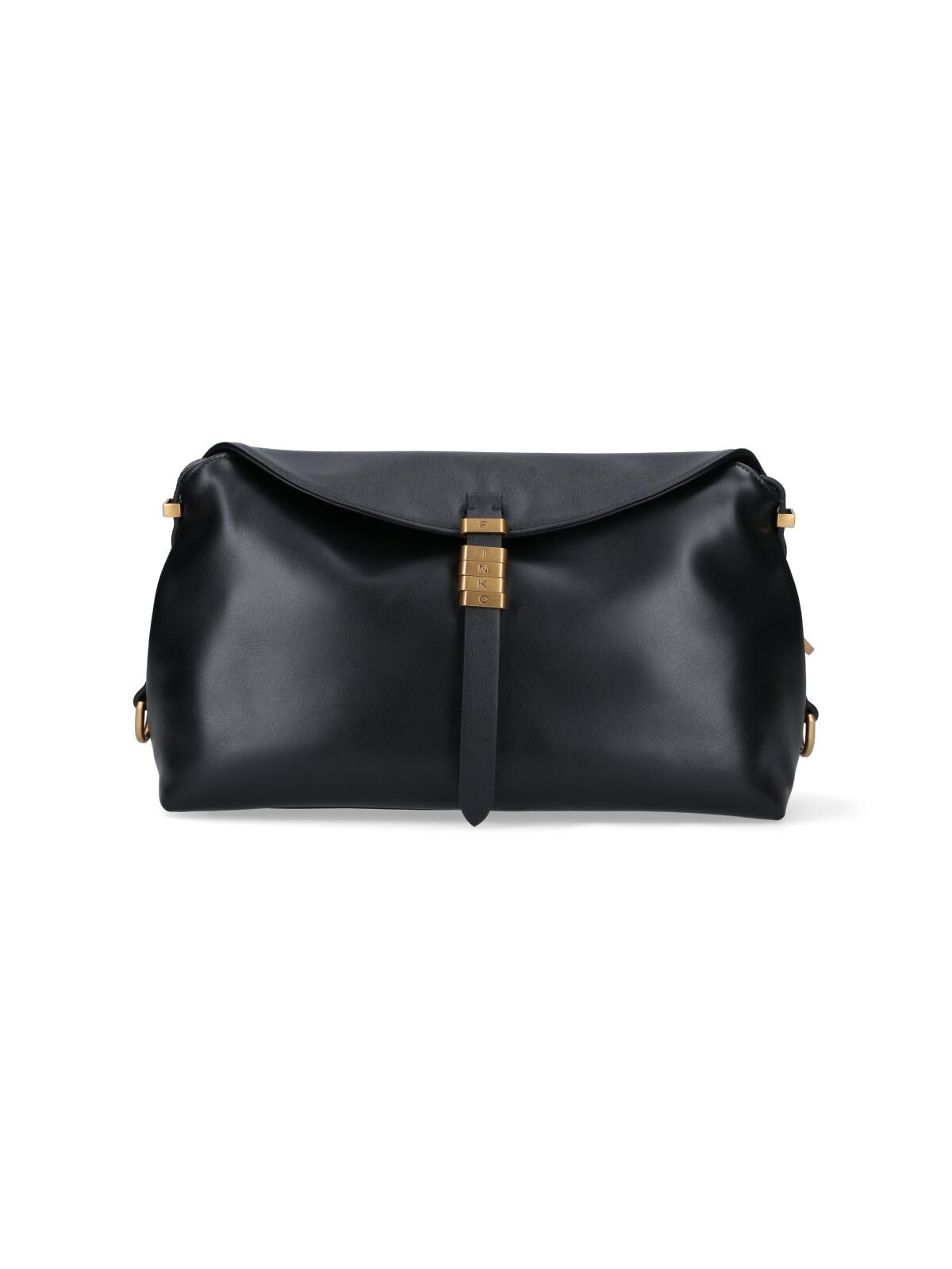 pinko bags black leather - women