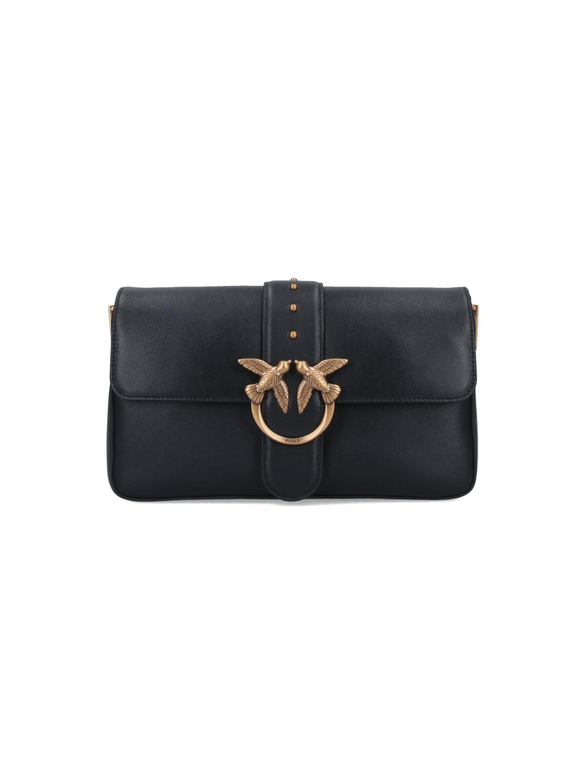 pinko bags black leather - women