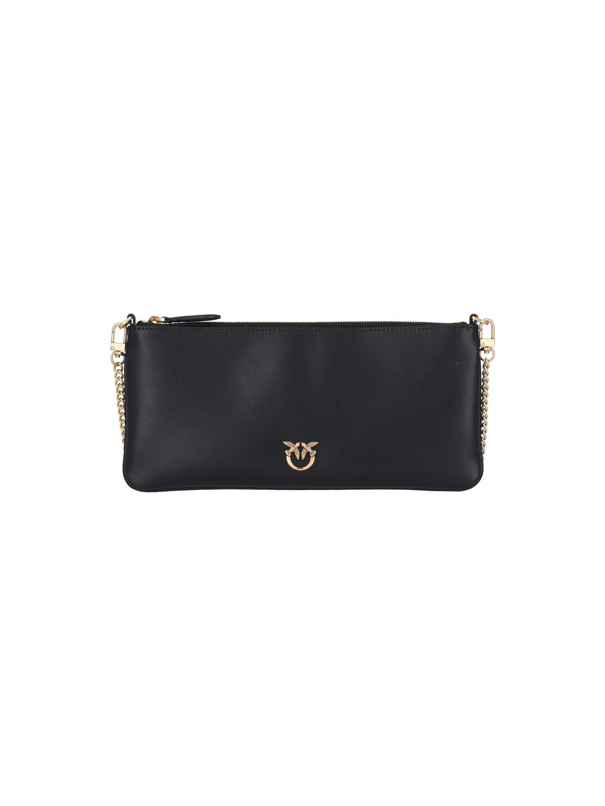 pinko bags black leather - women