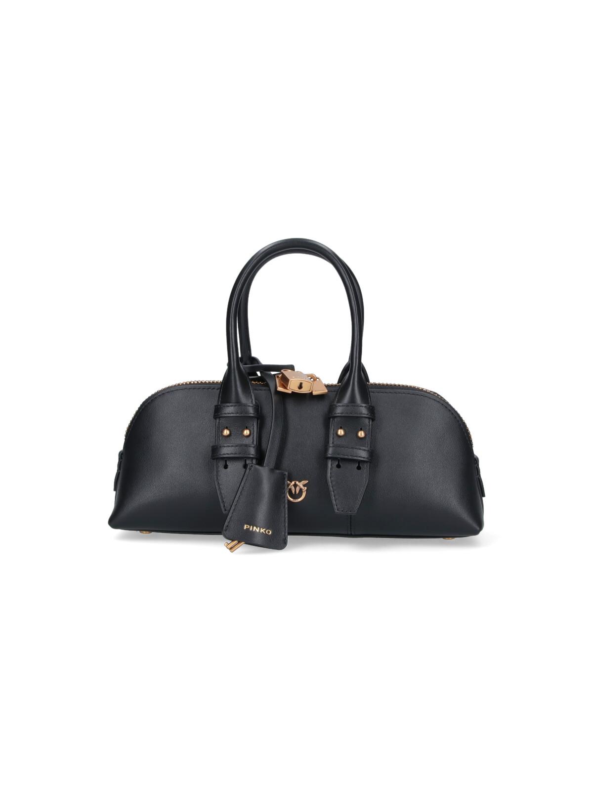 pinko bags black leather - women