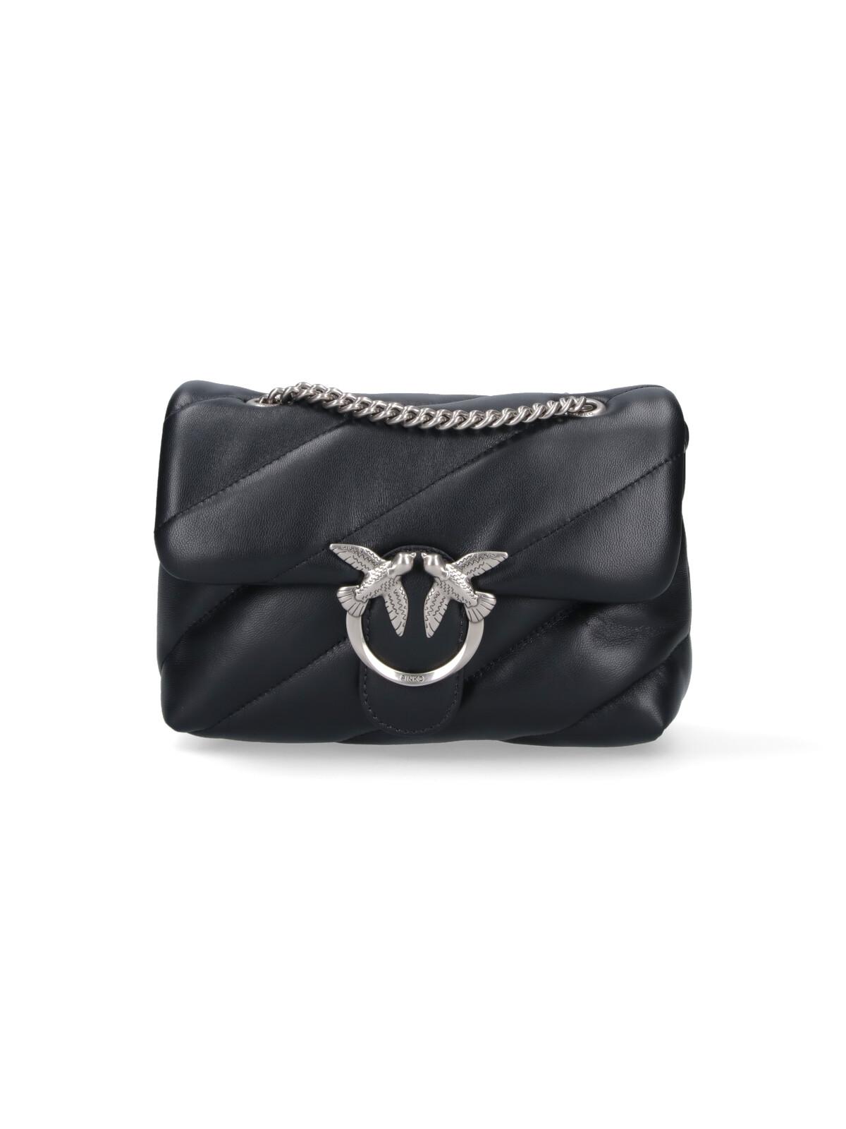pinko bags black leather - women