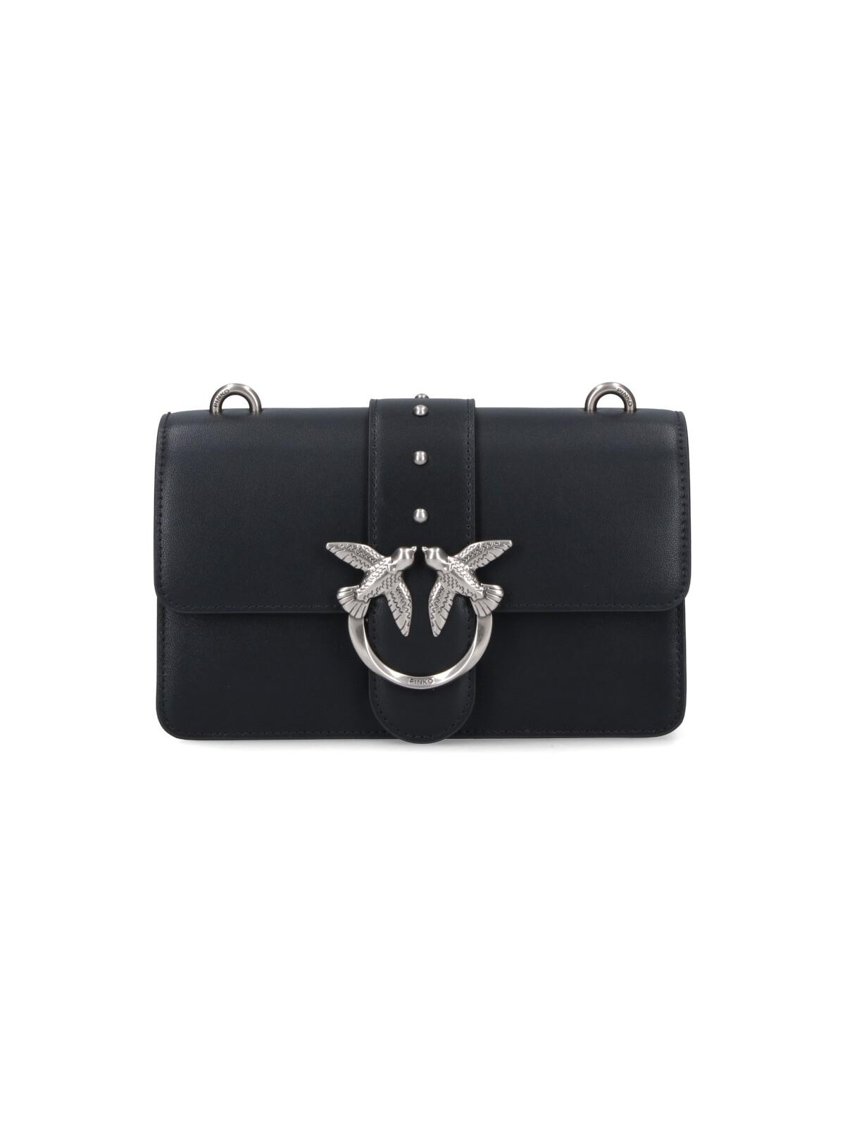 pinko bags black leather - women