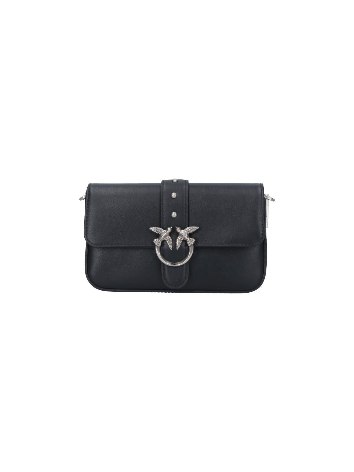 pinko bags black leather - women