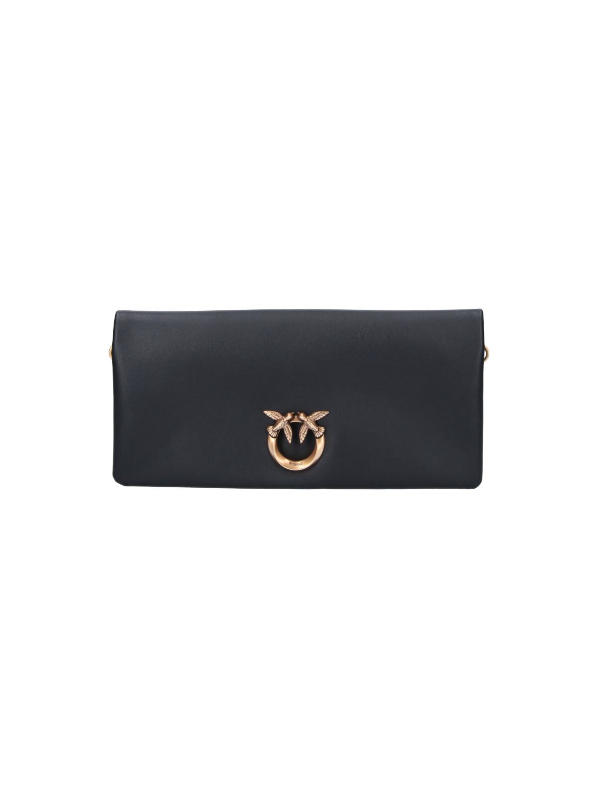 pinko bags black leather - women