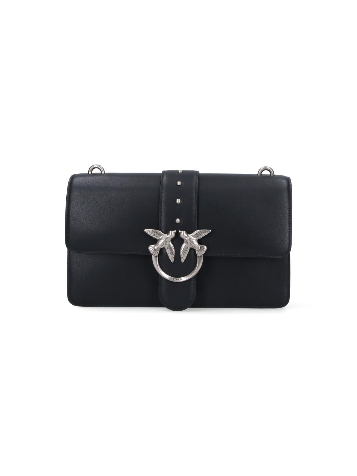pinko bags black leather - women