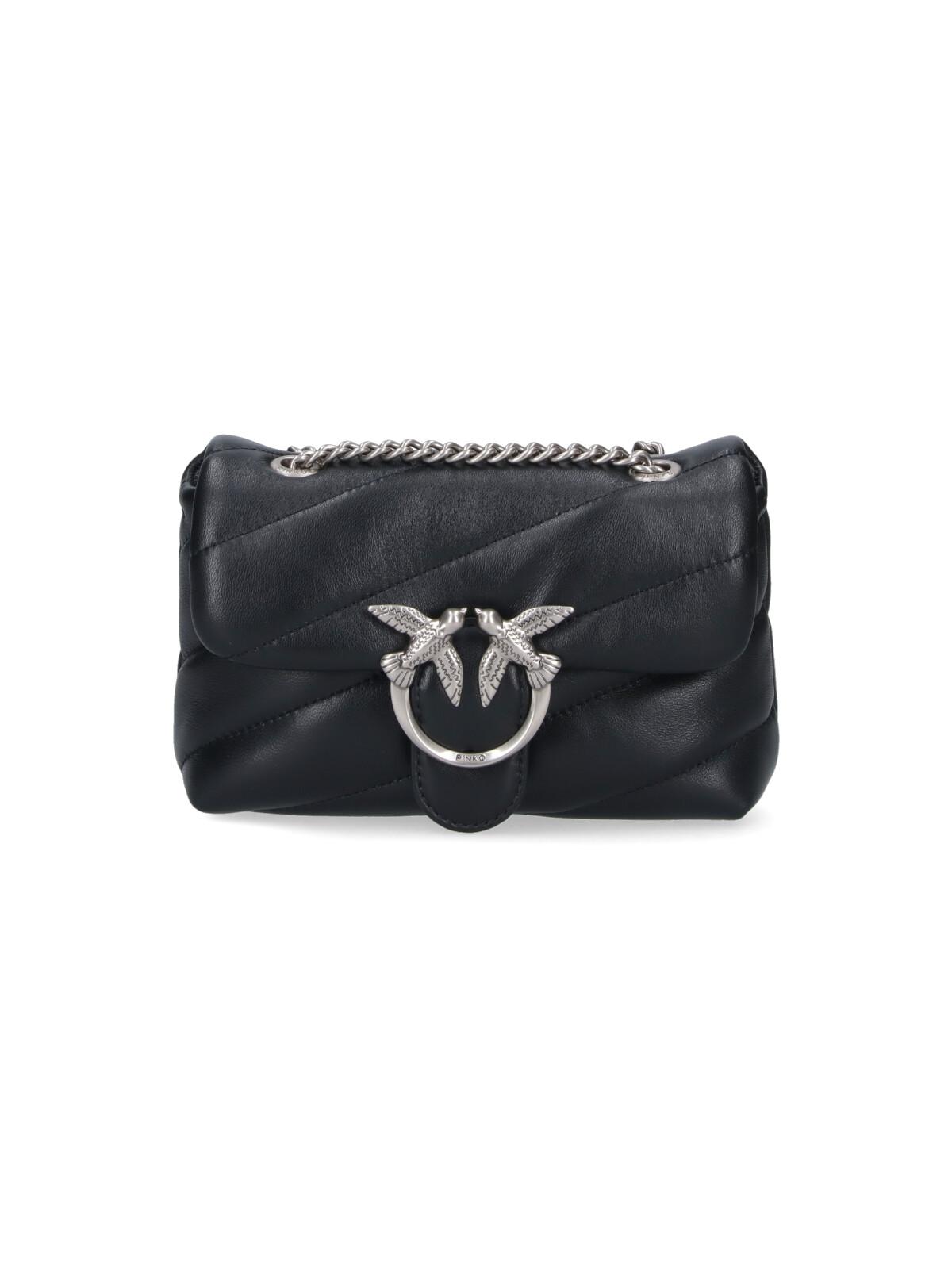 pinko bags black leather - women