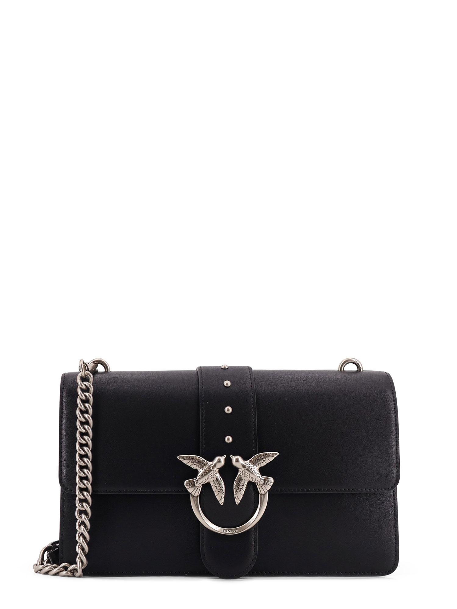 pinko bags black pelle - women