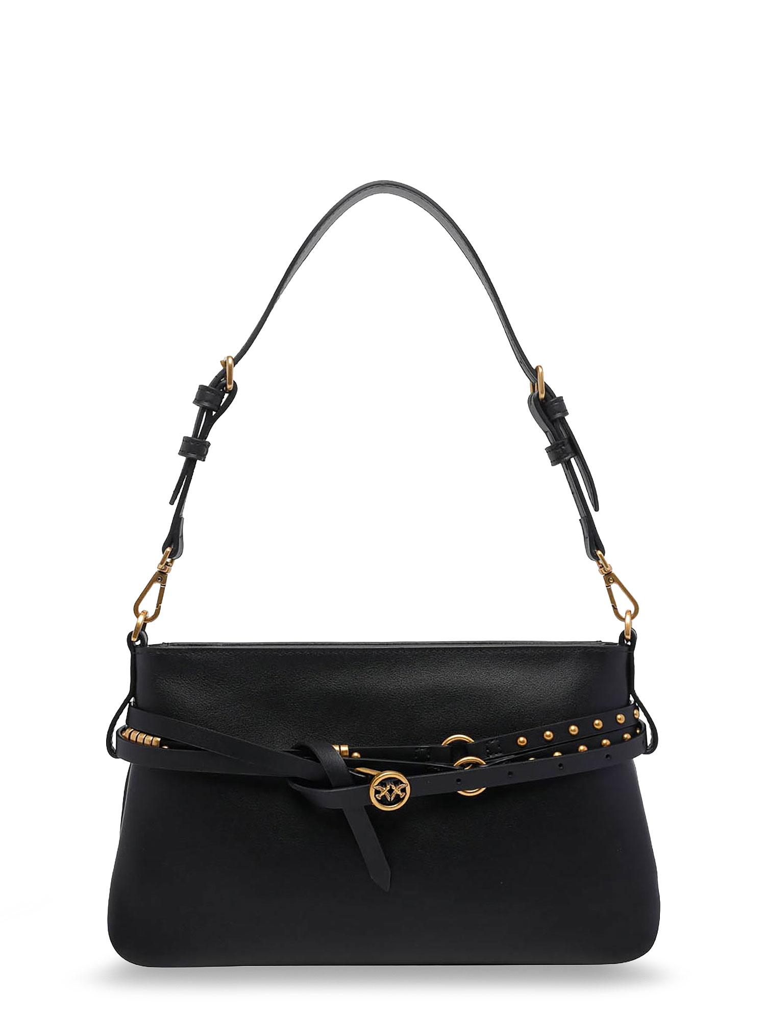pinko bags black pelle - women