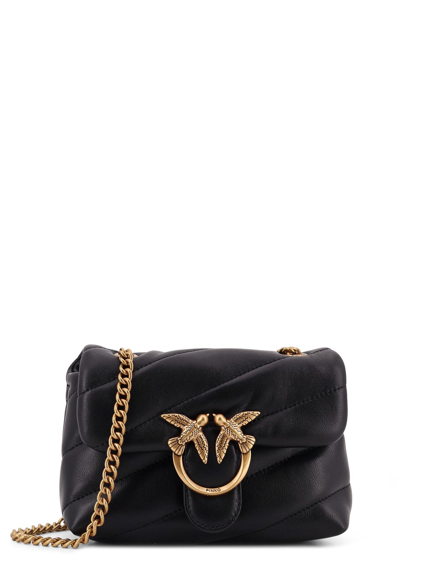 pinko bags black pelle - women