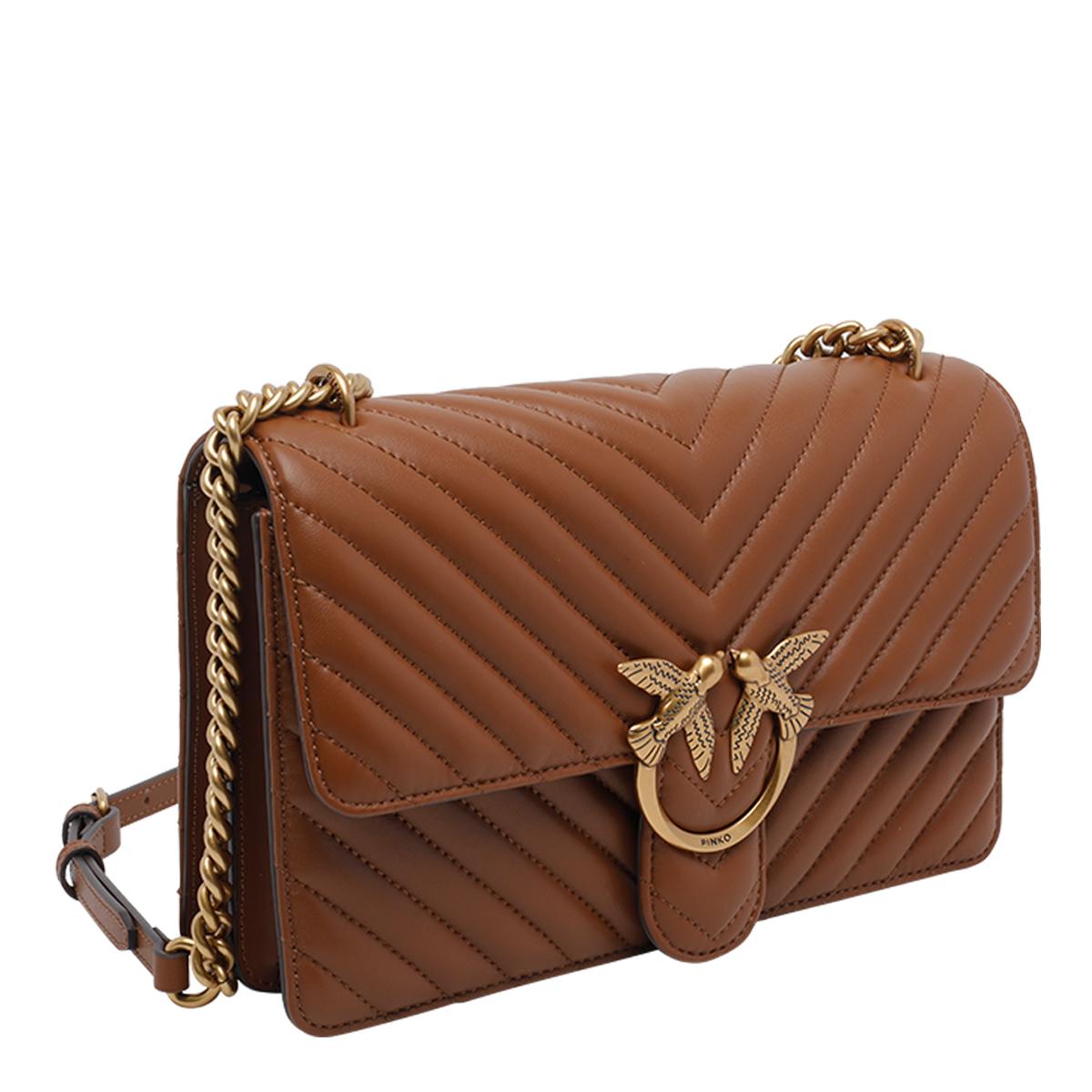 pinko bags brown sheep leather - women
