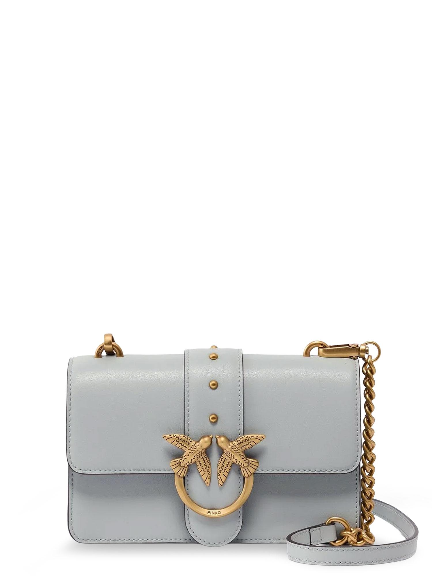pinko bags grey pelle - women