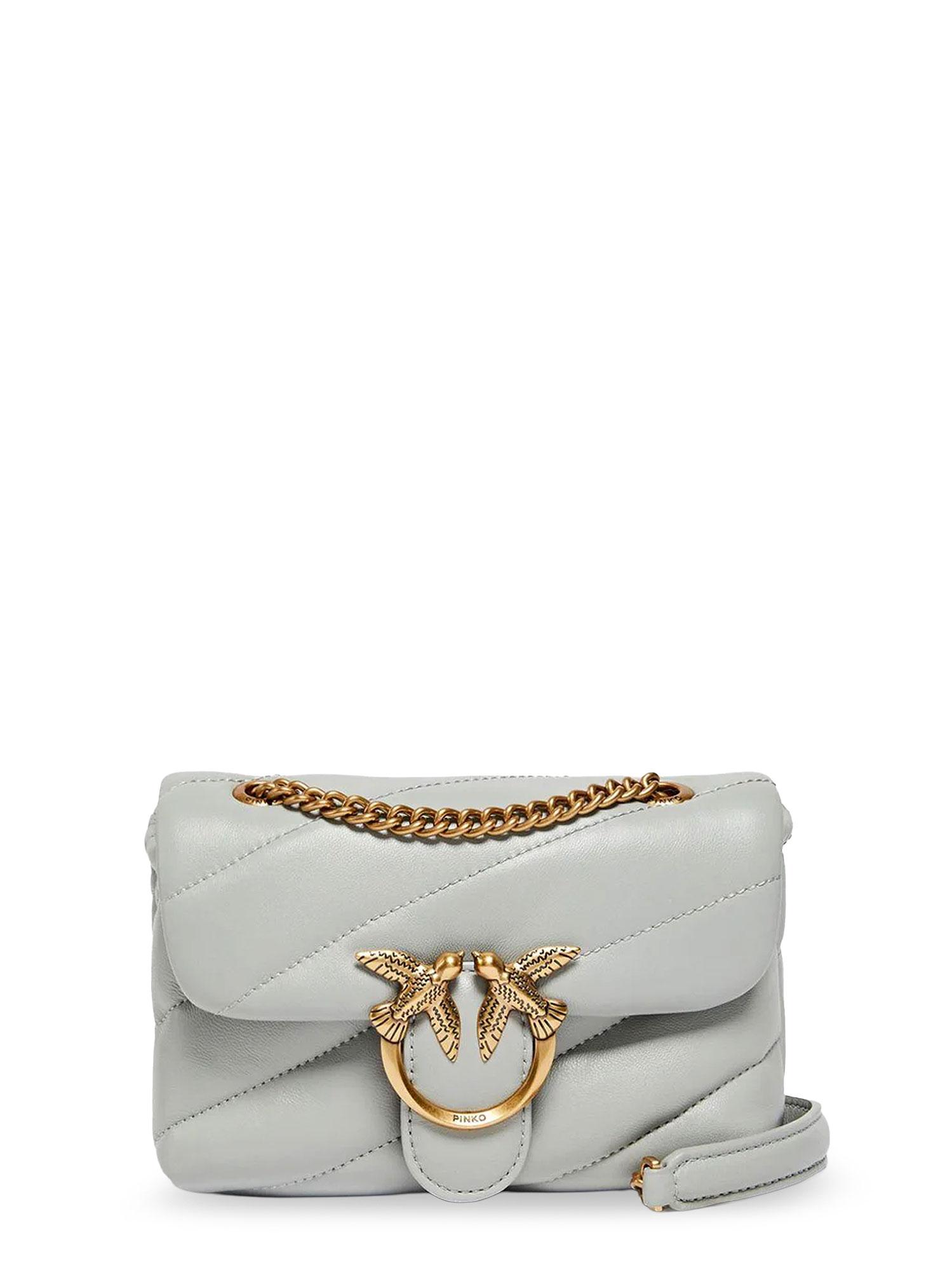 pinko bags grey pelle - women