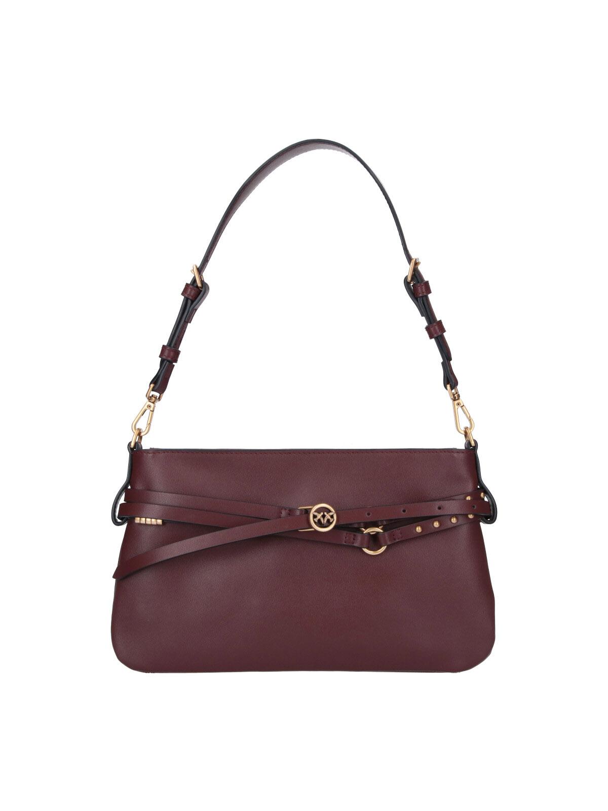 pinko bags red leather - women