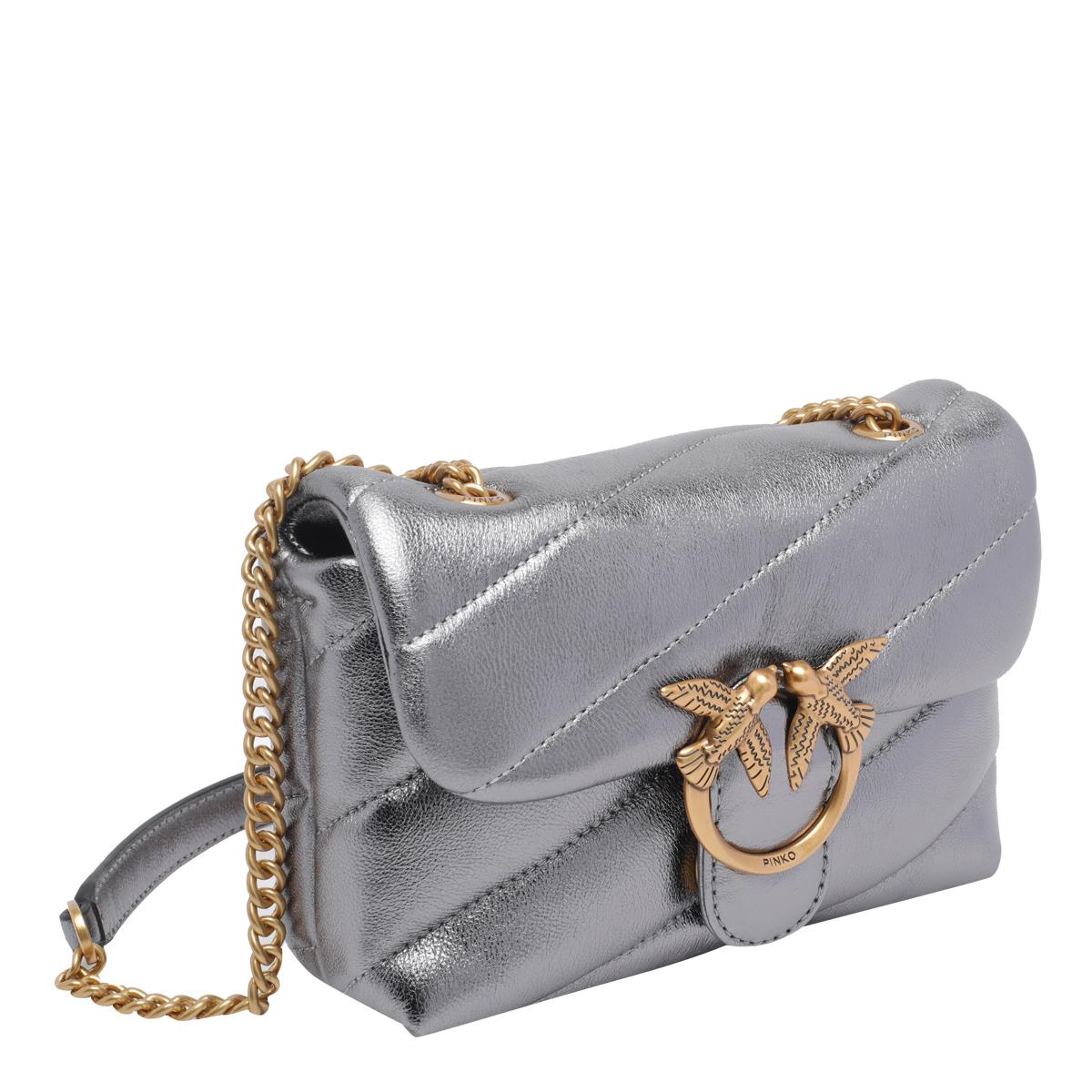 pinko bags silver sheep leather - women