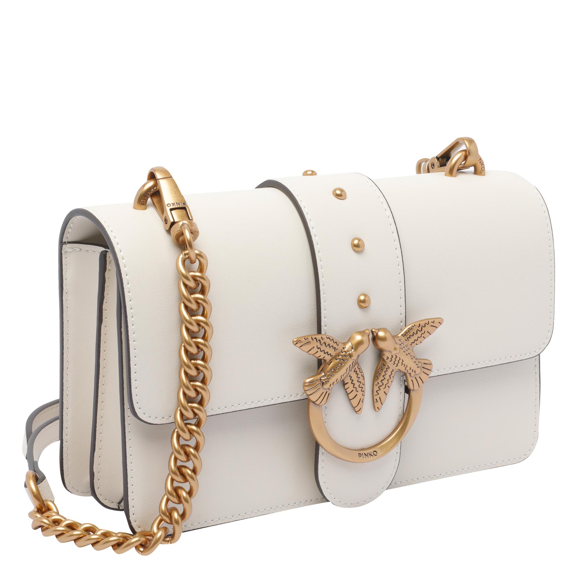 pinko bags white calf leather - women