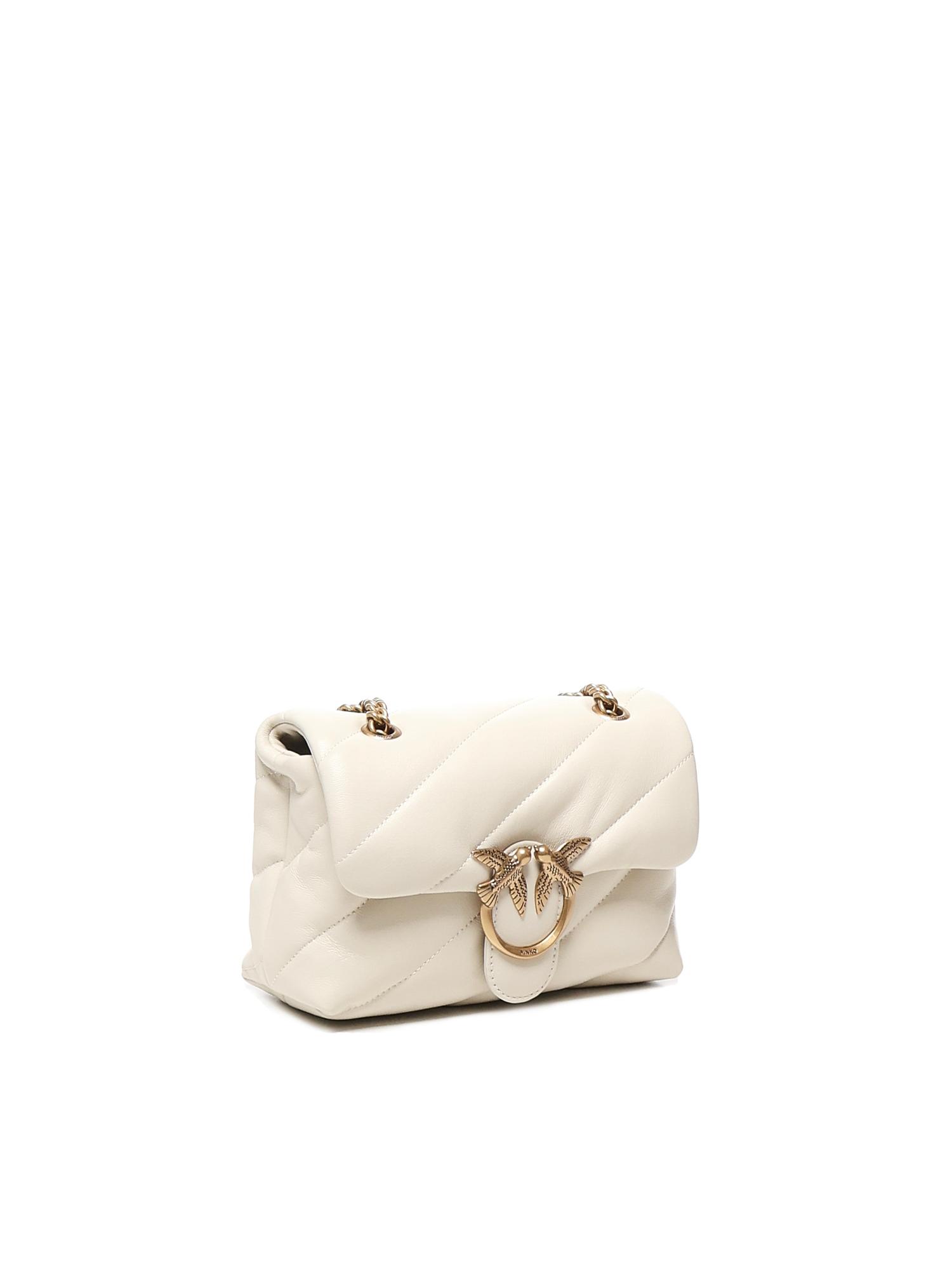 pinko bags white lambskin - women