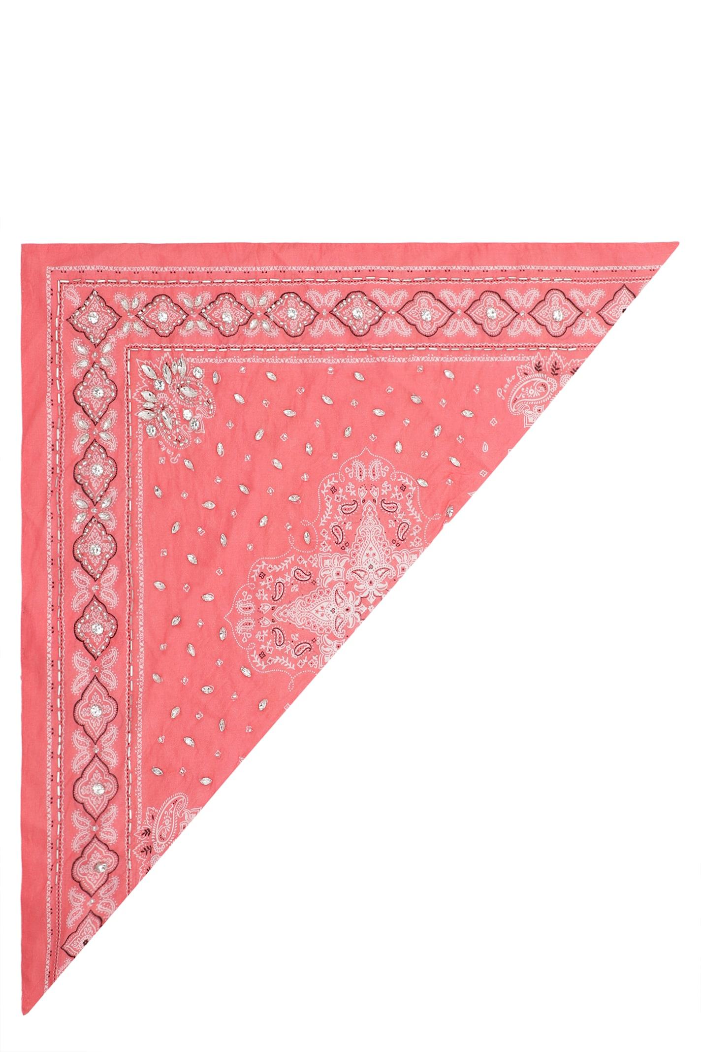 pinko bailando cotton printed bandana