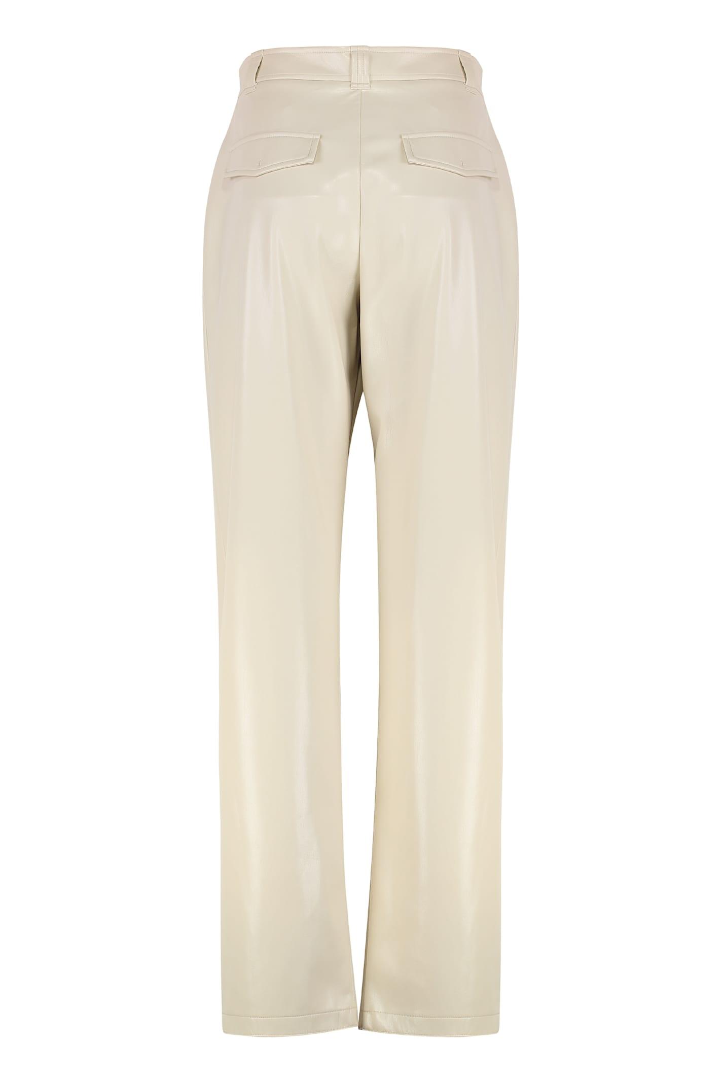 pinko balloon pants in eco-leather