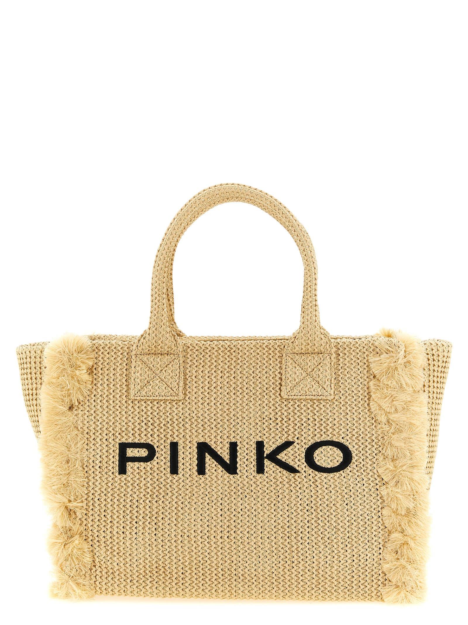 pinko beach large shopping bag