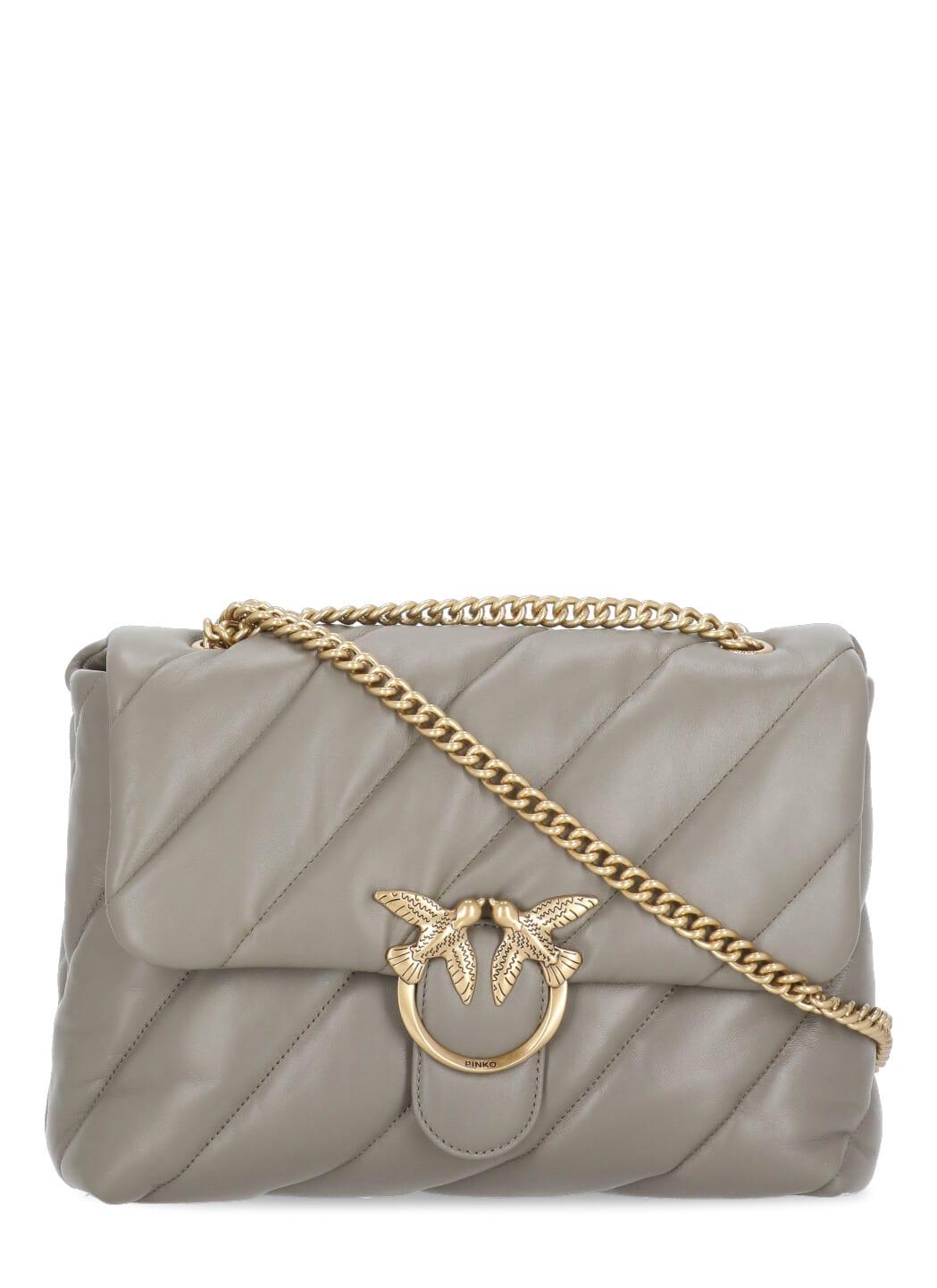 pinko big love one classic puffer crossbody bag