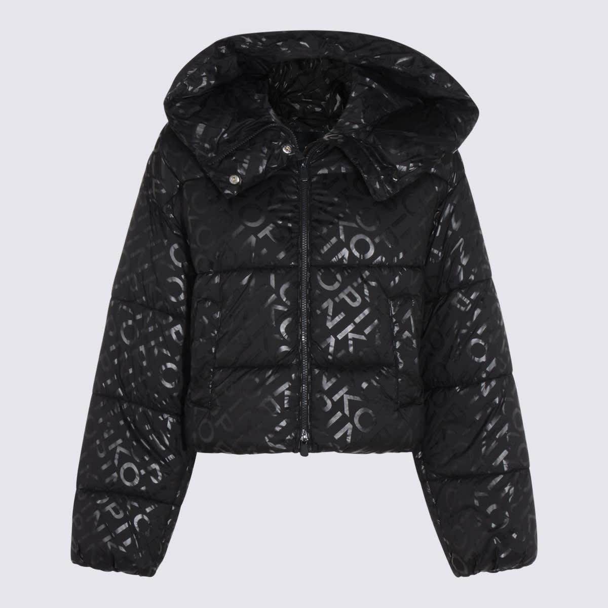 pinko black down jacket