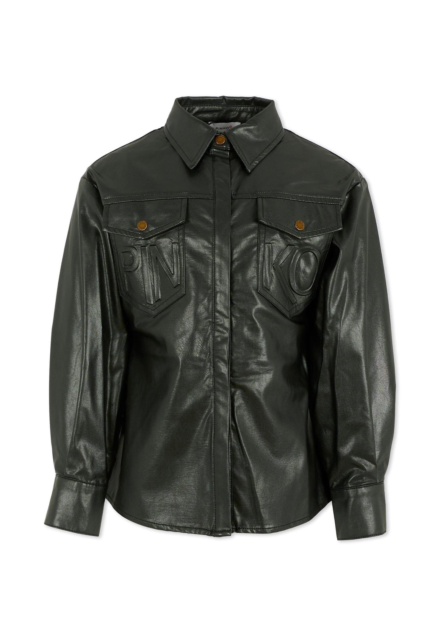 pinko black shirt for girl with logo